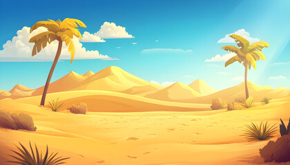 Desert art backgrounds wall