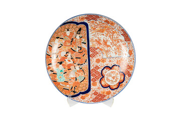 easter egg painted on a white background  Antique Chinese Porcelain Plates 