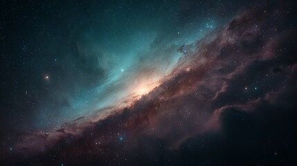 Fototapeta premium Vibrant Cosmic Starry Night