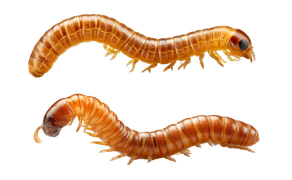 larvae Zophobas morio, superworm, zophobas isolated PNG on transparent background