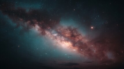 Fototapeta premium Vibrant Milky Way Panorama