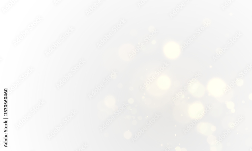 Poster Abstract golden shining bokeh isolated on transparent background.Christmas glowing bokeh confetti and sparkle overlay texture for your design.