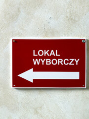 Komisja wyborcza, wybory w Polsce, znak "do komisji wyborczej"
