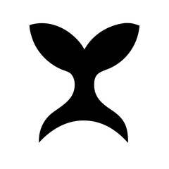 Minimalist Fish Tail Vector Illustration – Clean Black Silhouette Design for Modern Projects