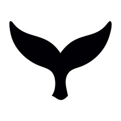 Minimalist Fish Tail Vector Illustration – Clean Black Silhouette Design for Modern Projects