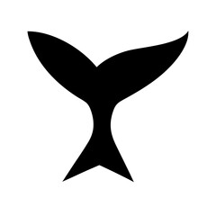 Minimalist Fish Tail Vector Illustration – Clean Black Silhouette Design for Modern Projects