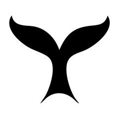 Minimalist Fish Tail Vector Illustration – Clean Black Silhouette Design for Modern Projects