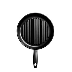 Striking Monochrome Frying Pan A Culinary Icon isolated on transparent background