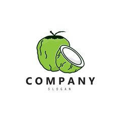 Fresh Coconut Logo Icon vector design.