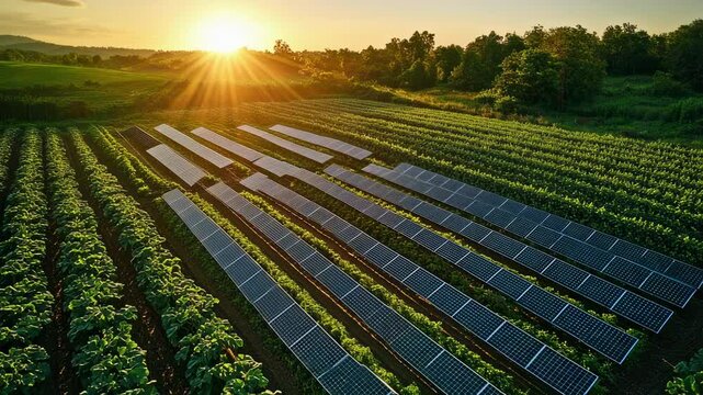 Innovative Agrivoltaics: Harmonizing agriculture and solar energy on rolling hills