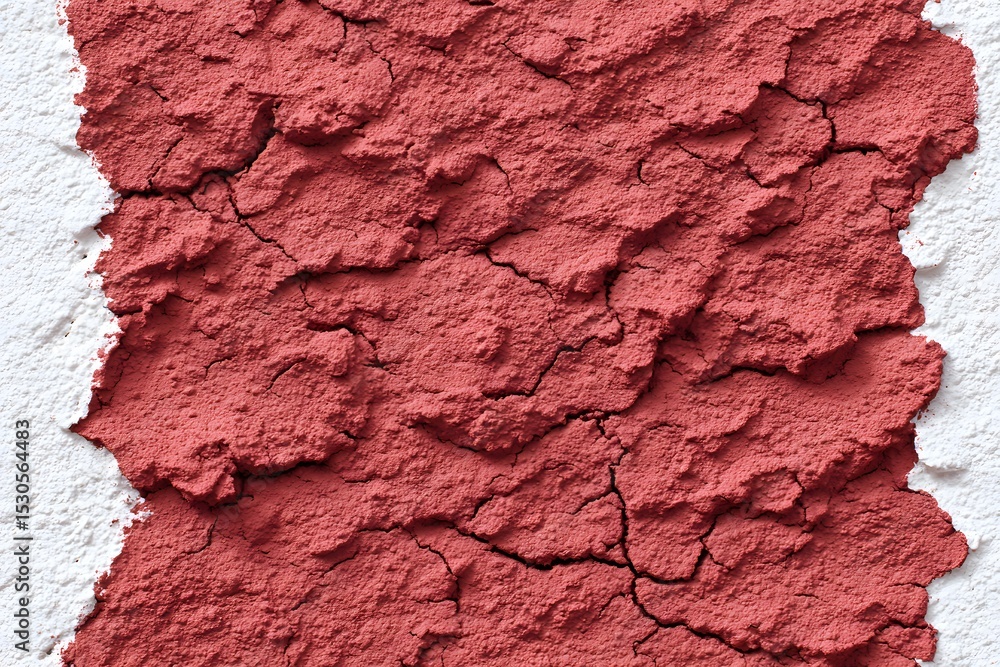 Poster textured red clay surface art studio high-resolution image creative environment close-up view abstra