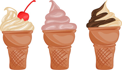 ice cream vector illustration