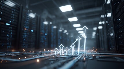 Digital Growth In A Server Room