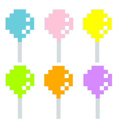 風船のピクセルアート