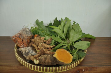 The benefits of traditional turmeric and ginger herbal medicine for health, ranging from...