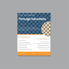 Simple and modern and Minimal Individual flyer design