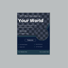 Simple and modern and Minimal Individual flyer design