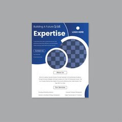 Simple and modern and Minimal Individual flyer design