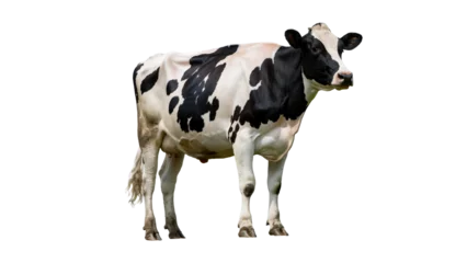 Gordijnen Koe cow isolated on white background  © gfxshakib2023