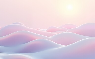 Soft rhythmic waves flowing in pastel shades, seamless and calming, peaceful background, calming rhythms background, minimalist abstract art for stress relief. High quality