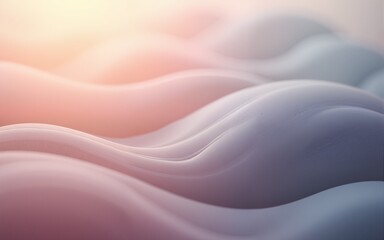 Obraz premium Calming Rhythms represented by soft, layered textures that evoke feelings of comfort and tranquility, using muted colors. High quality