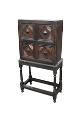 antique wooden chest  Antique Walnut Bathroom Vanity Cabinet
