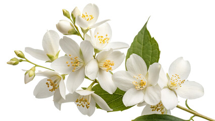 Fototapeta premium Beautiful jasmine flowers close up photography for floral design and botanical art projects use free image
