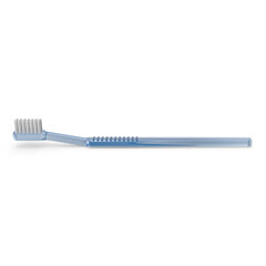 Light blue toothbrush isolated on transparent background