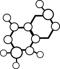 molecular structure isolated on white