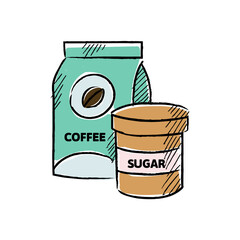 Hand Drawn Fill UMKM Small Business Micro Illustration