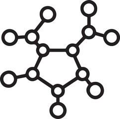 molecular structure isolated on white