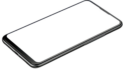 Modern smartphone design on isolated background showcasing sleek features and minimalist style