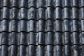Photo of Traditional old temple roof pattern. Background texture for backdrops or mapping