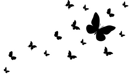 butterfly silhouettes vector