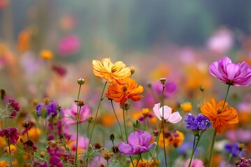 Bright Summer Flower with Morning Light