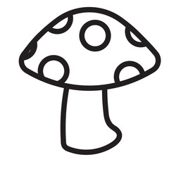 mushroom Line Icon