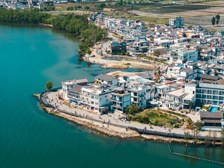 Fototapeta premium Shuanglang Ancient Town by Erhai Lake – Dali, Yunnan, China