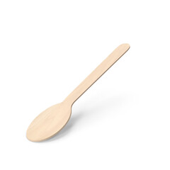 Wooden Spoon Isolated on Transparent Background