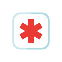 Obraz premium flat vector icons of health and medical equipment, emergency room, suitable for design and infographic applications