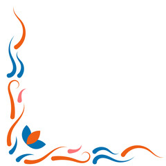 Colorful Diwali Corner Border