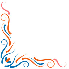 Colorful Diwali Corner Border