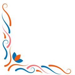 Colorful Diwali Corner Border