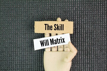 Word The Skill Will Matrix. management and leadership tool used to assess and address individual performance, focusing on an employee's skill (competency) and their willingness