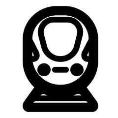 Vector Illustration of a Train Icon