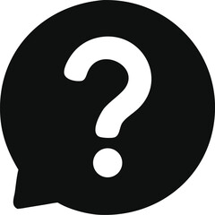 Question mark icon, Question sign symbol flat design style, vector illustration