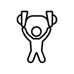 Simplified illustration of a person performing a side plank exercise  