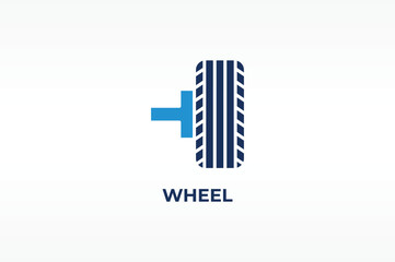 WHEEL vector, icon or logo sign isolated symbol illustration