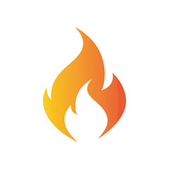 Fire flame logo vector illustration design template. vector fire flames sign illustration isolated. fire icon