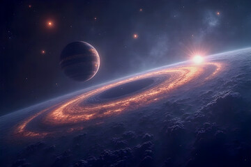 planet in space