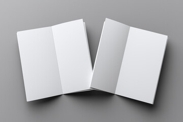 Overlapping blank flyers ready for creative expression and design